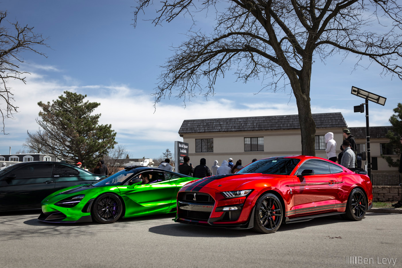 McLaren 720S and Shelby GT500 at Cold Brewed Cars & Coffee