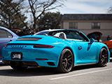 Miami Blue Porsche 911 Carrera GTS Cabriolet