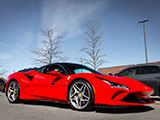 Red Ferrari 458 at Cold Brewed Cars & Coffee