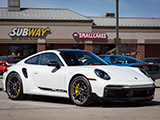 White Porsche 911 Turbo S