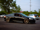 Black Acura RSX on Bronze Wheels