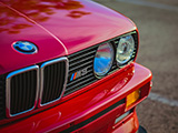 Grill on Red BMW M3 from the '80s