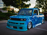 Blue Scion xB Truck at Car Meet in Warrenville, IL