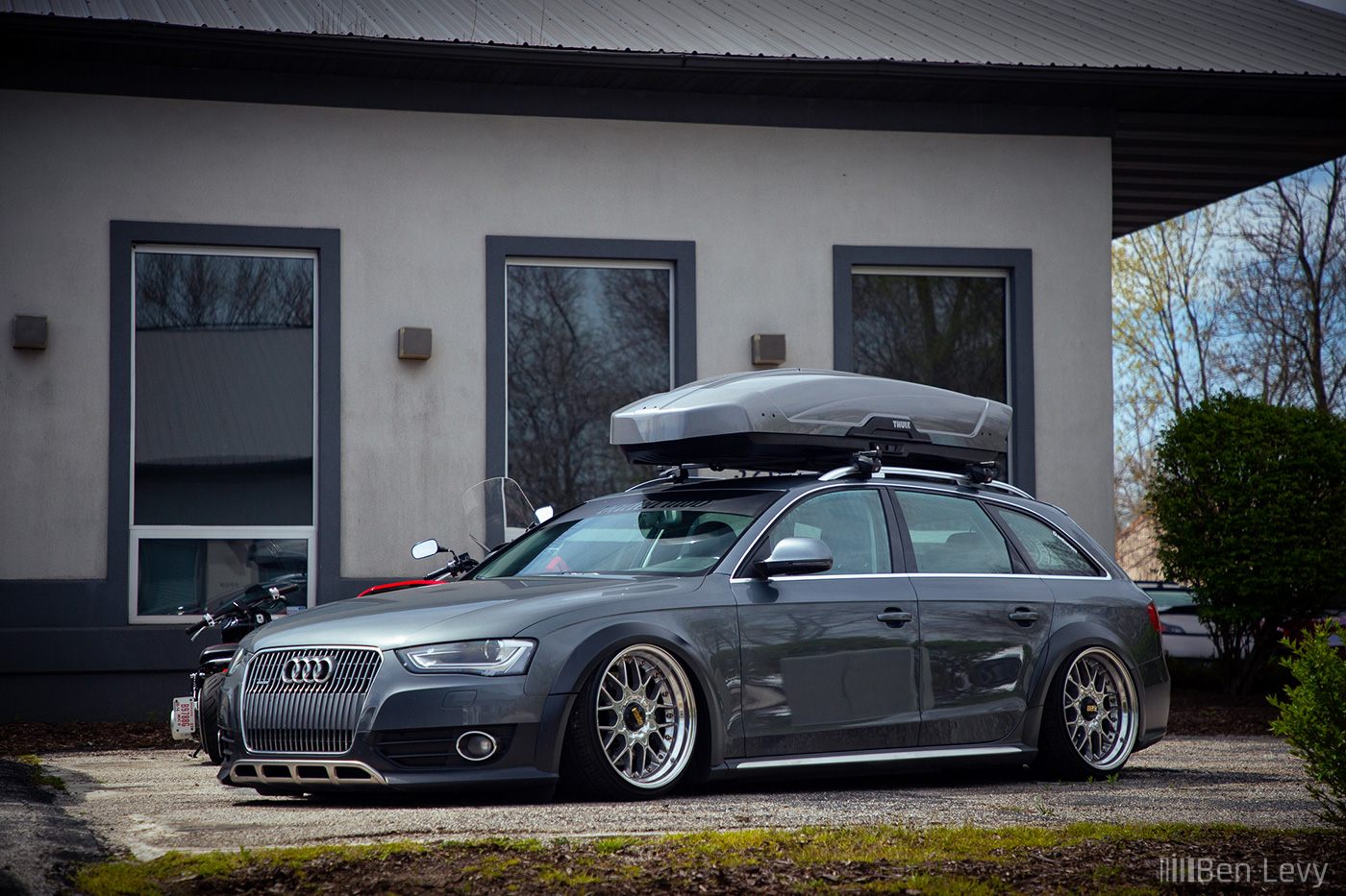 Slammed Audi Allroad at Drivers' Gallery in Indiana