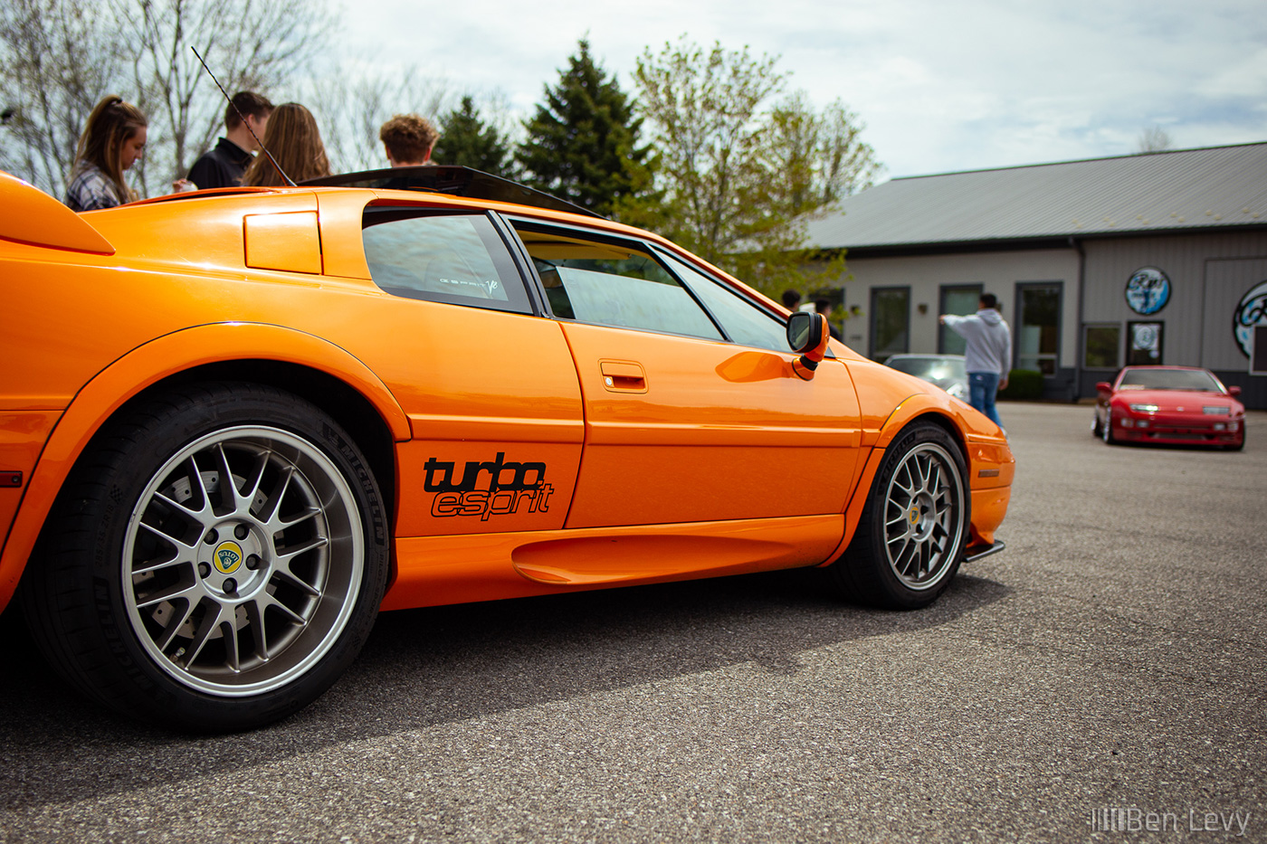 Turbo Espirit Decal on Orange Lotus Epirit V8