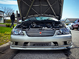 Silver Lexus IS300 with Altezza Grill