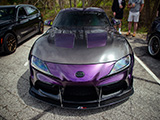 Carbon Fiber Hood and Front Splitter on GR Supra