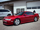 Red S14 Nissan Silvia