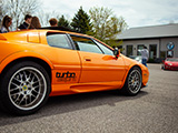 Turbo Espirit Decal on Orange Lotus Epirit V8