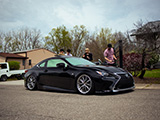 Slammed Lexus RC350 on Weds Wheels