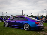 Audi S8 with in Bluish-Purple Color
