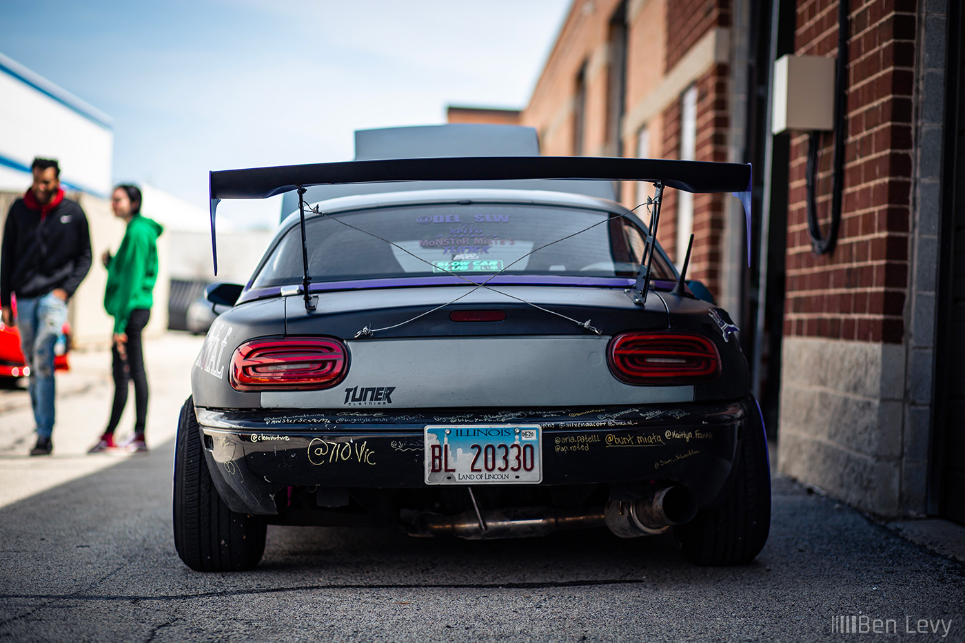 Rear of NA Miata with Big Wing