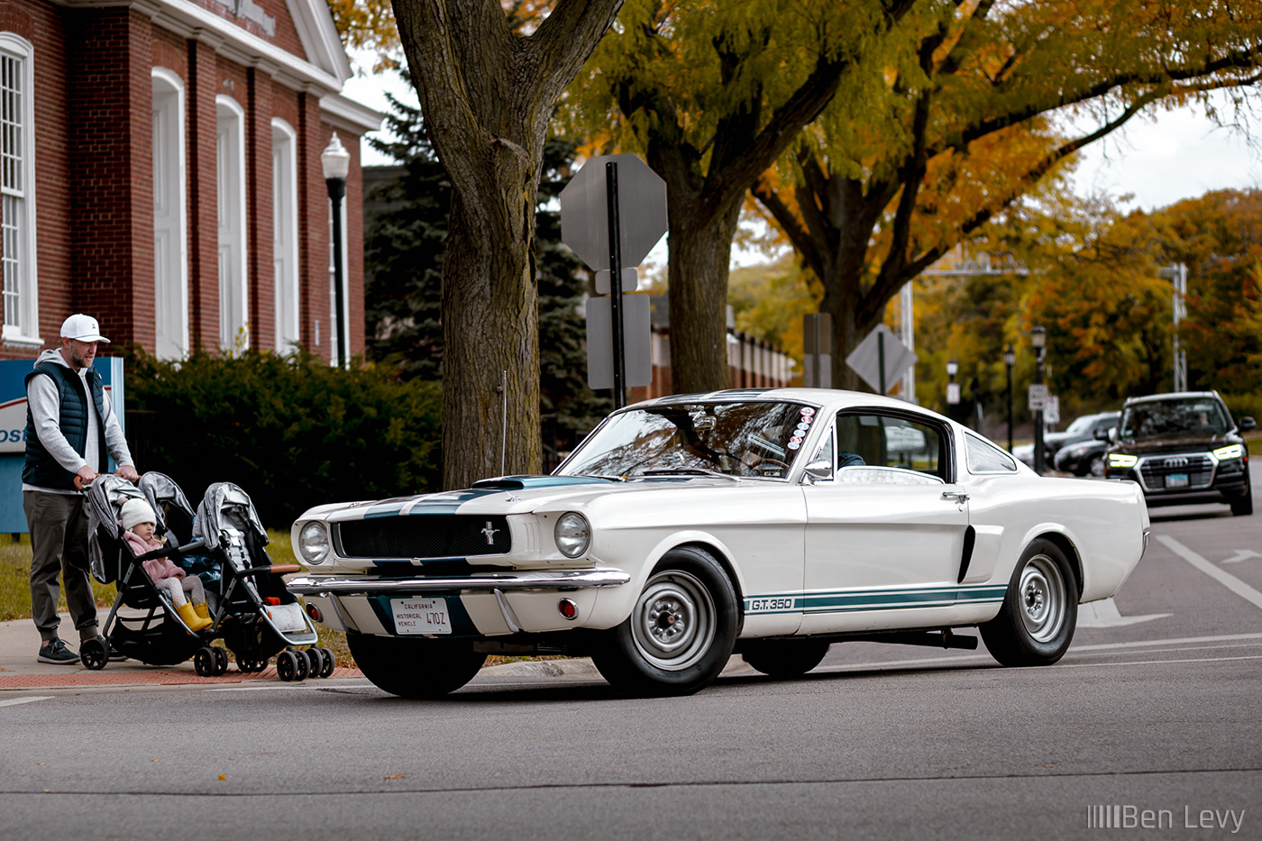 A White 60s Shelby GT350 in Hinsdale