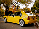 Yellow Lancia Delta Integrale