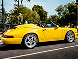 Side of Yellow 1994 Porsche 911 Speedster