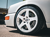 White HRE 305M Wheel on Porsche 911