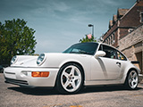 White Porsche 911 RS America on HRE Wheels