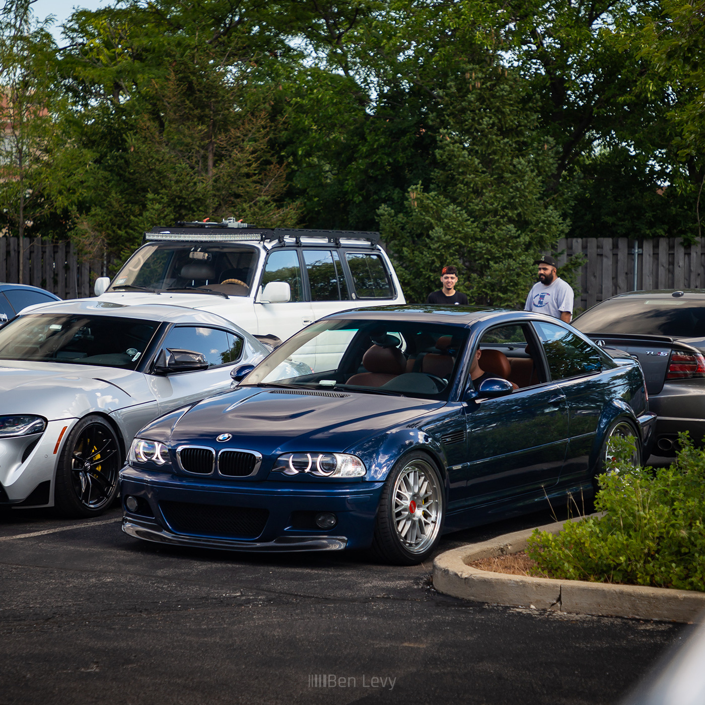 Blue E46 M3 at Hagerty Cars and Caffeine