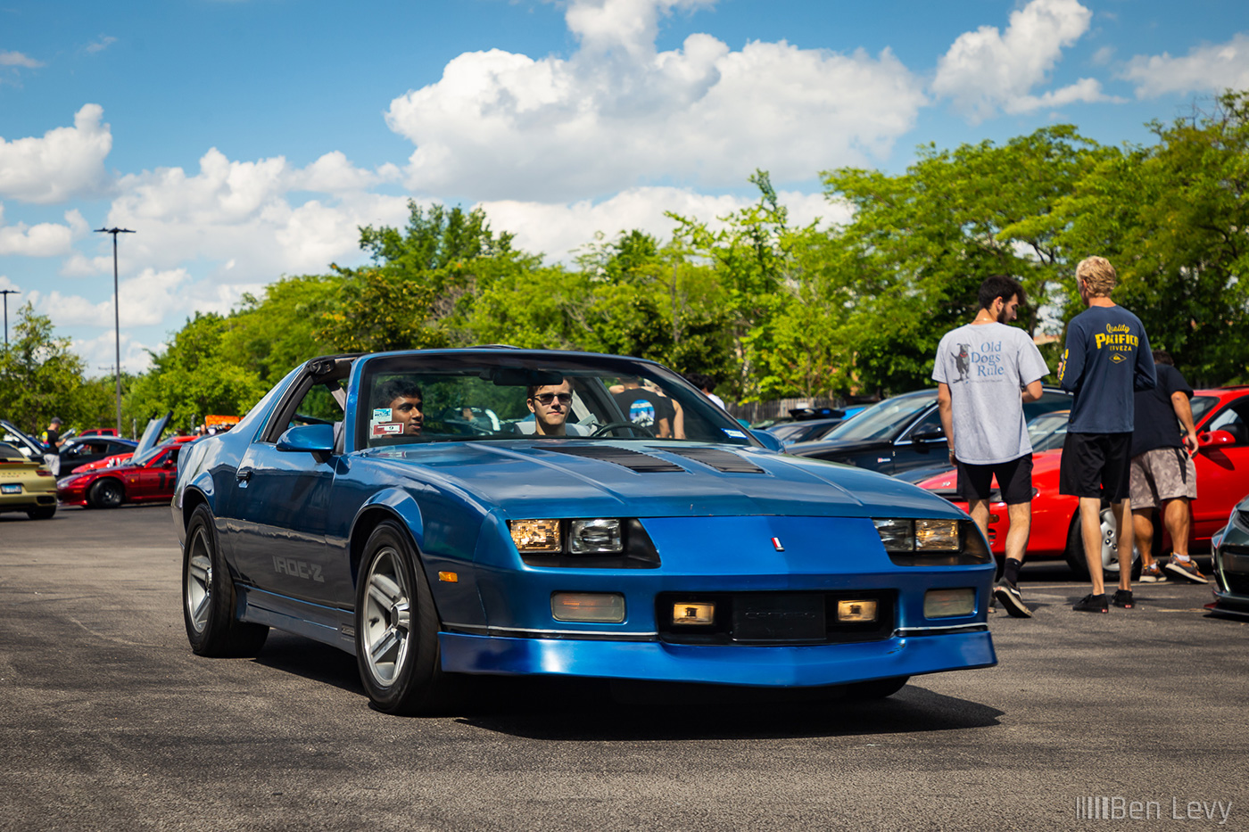 Blue IROC Z28 at Hagerty Cars and Caffeine