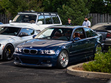 Blue E46 M3 at Hagerty Cars and Caffeine