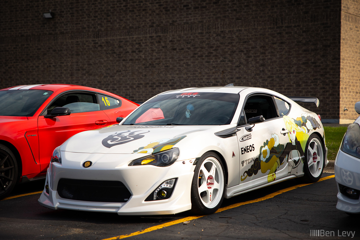 White ZN6 Toyota 86 on Desmond Regamaster Evo Wheels