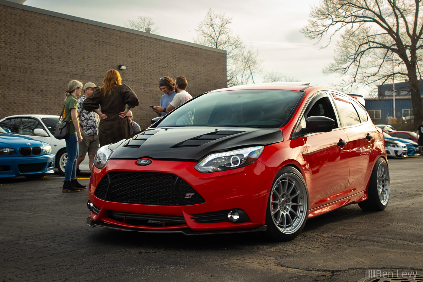 Modified, Red Ford Focus ST