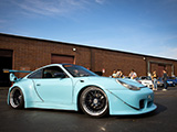 Baby Blue Porsche 911 at ImportAlliance Meet
