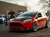 Modified, Red Ford Focus ST