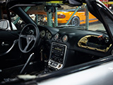 Black Momo Steering Wheel in NB Mazda Miata