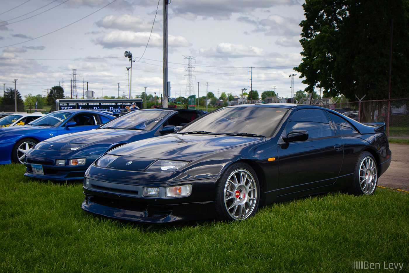 Black Nissan 300ZX with BBS Wheels