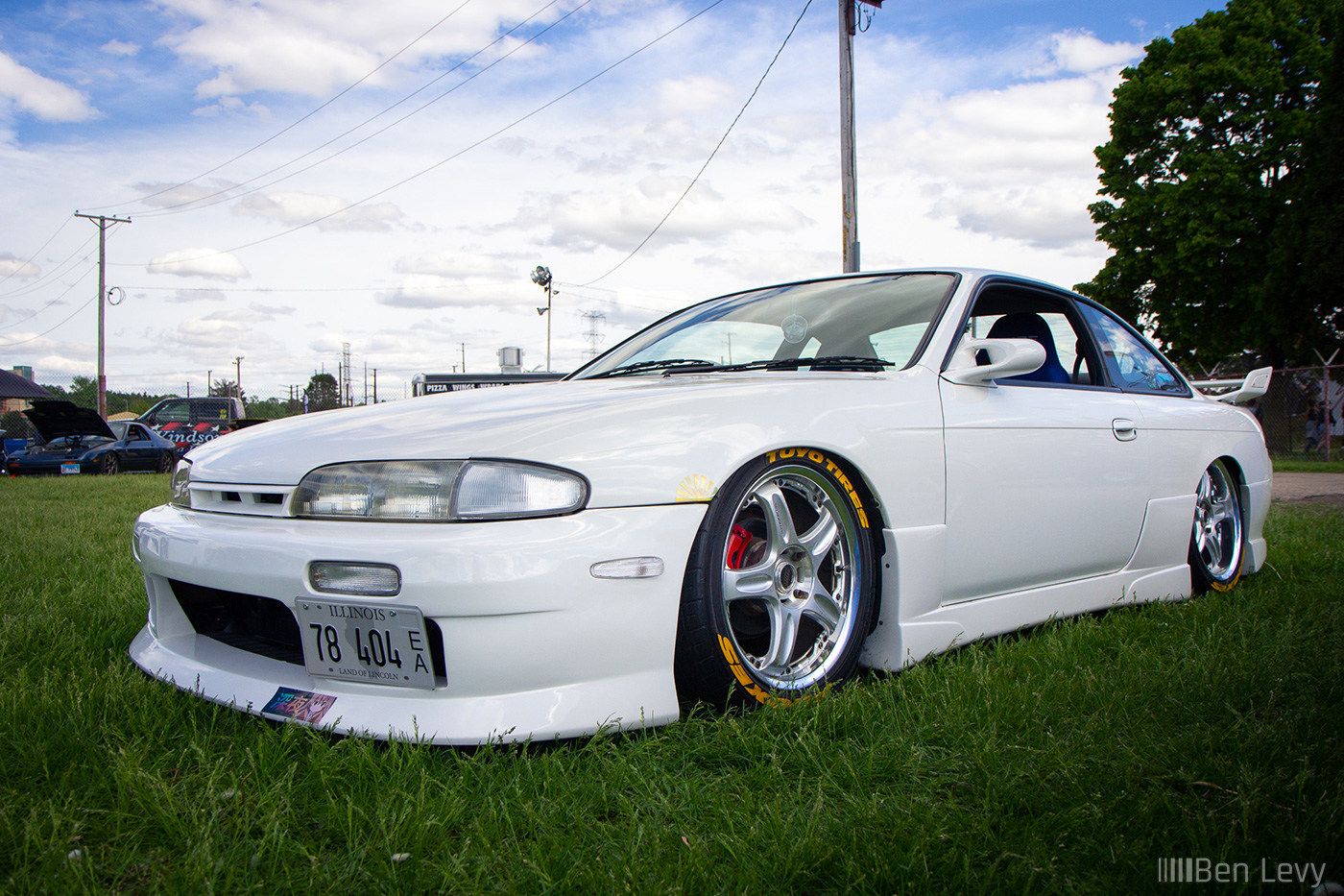 White S14 Nissan Silvia at Import Face-Off