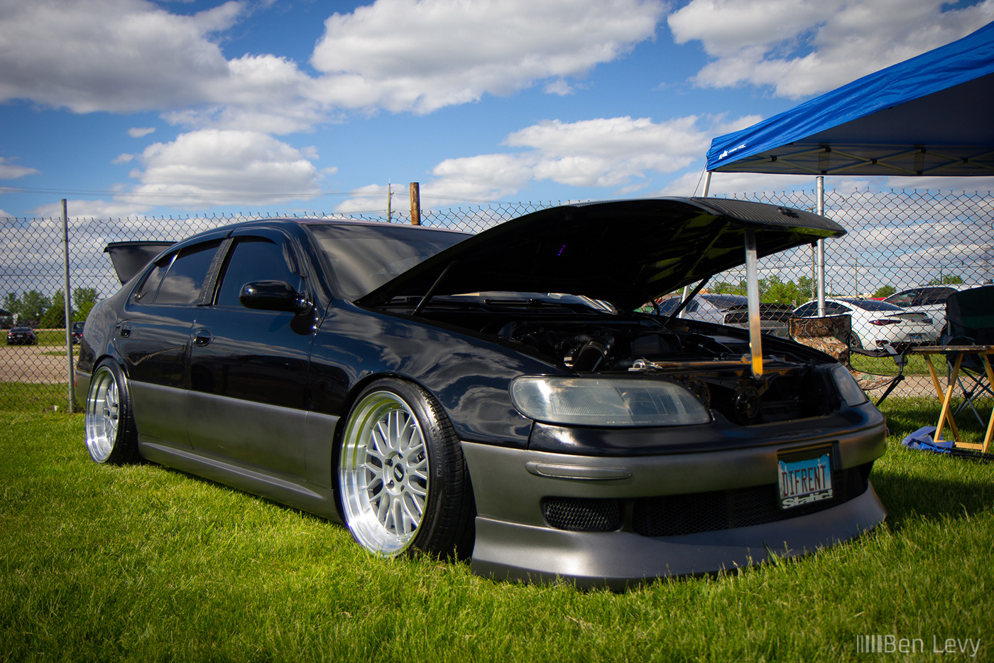 Black Lexus GS300 at a Car Show in Rockford Speedway