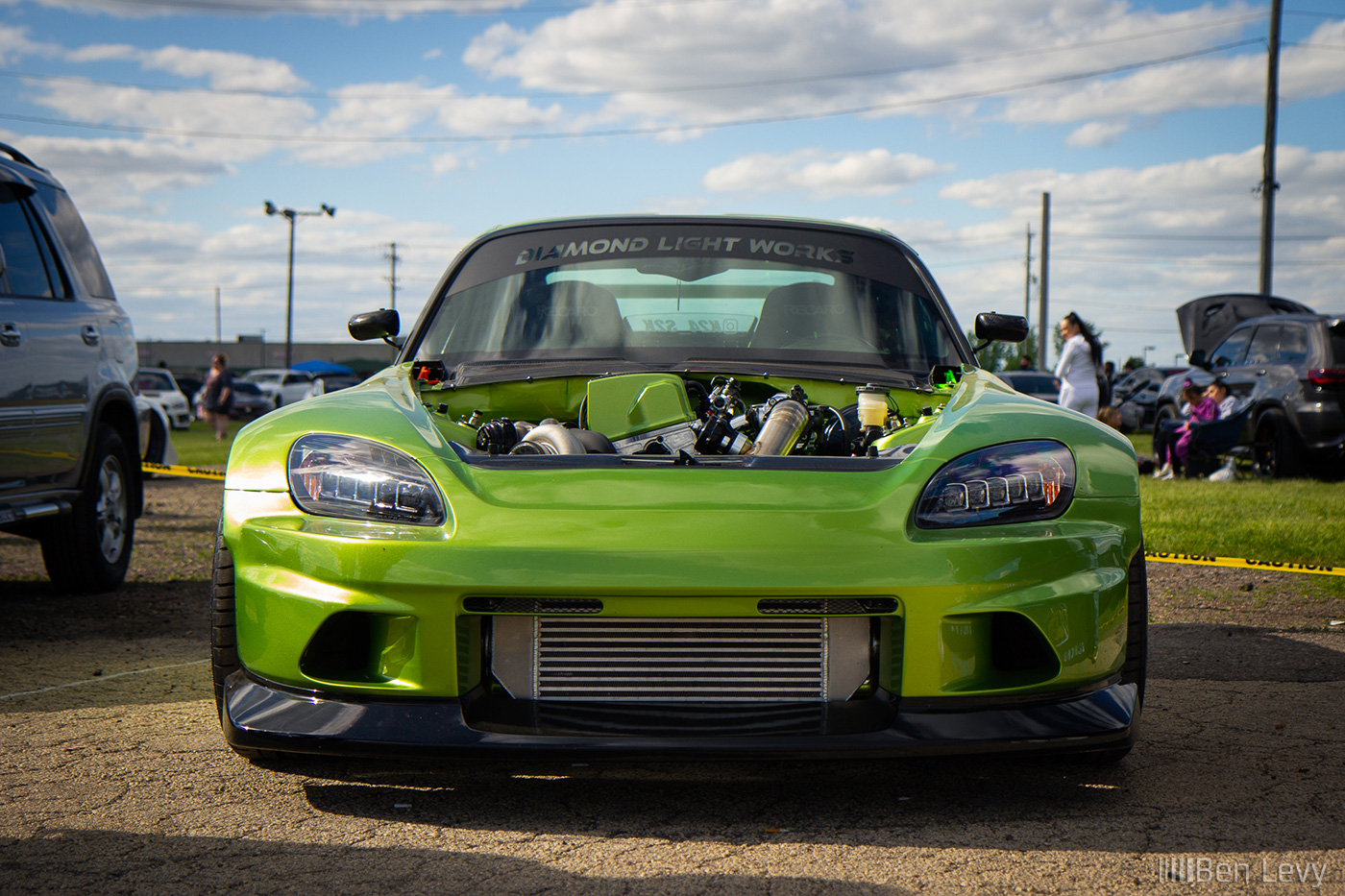 Front of Honda S2000 with Turbo K24 Swap