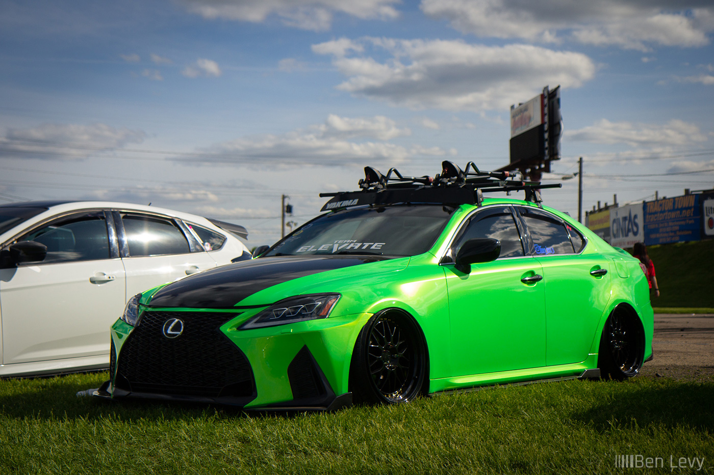 Green Lexus IS 250 at Import Face-Off