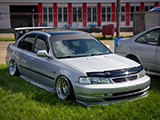 Siver Honda Civic Sedan with front end conversion