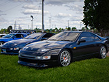 Black Nissan 300ZX with BBS Wheels