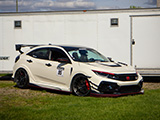 Championship White Civic Type-R with  Team  IC