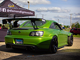 Green Honda S2000 at Car Show in Loves Park, IL