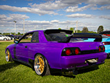 Purple Skyline GT-R at Import Face-Off at Rockford Speedway