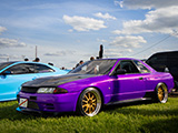 Purple R32 Skyline GT-R at IFO at Rockford Speedway