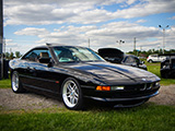 Black E31 BMW at Rockford Speedway
