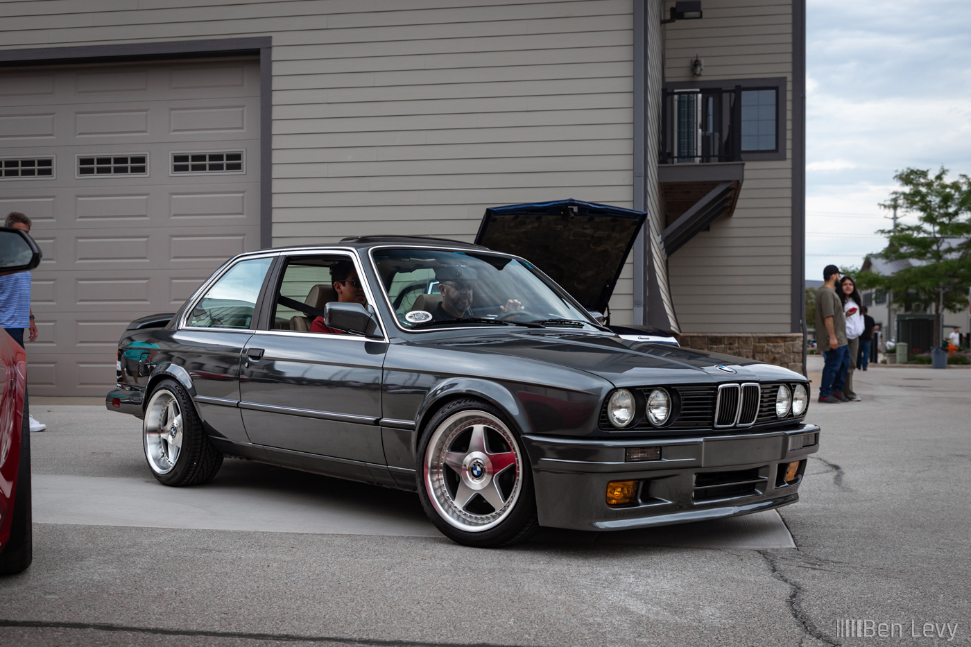Grey BMW 325e Coupe at Iron Gate