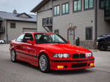 Red E36 BMW Coupe in Naperville for Car Show