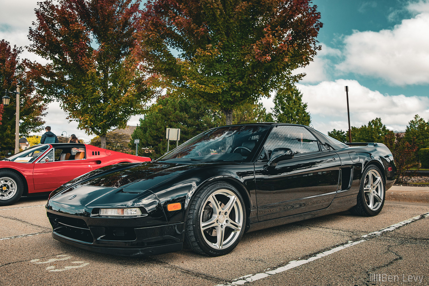 Black Acura NSX at the Lake Forest Then & Now Auto Show