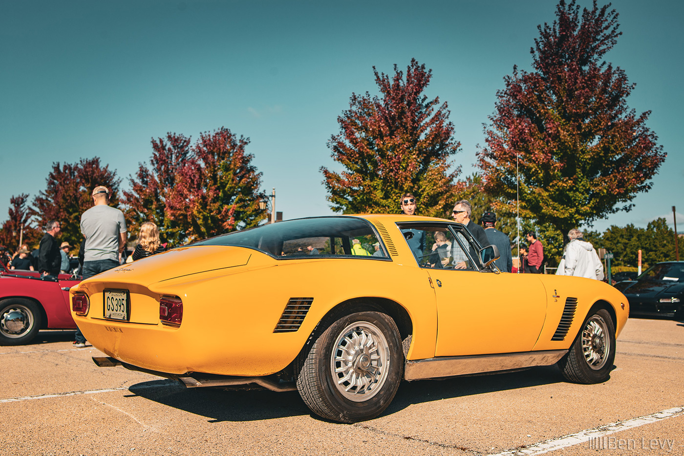 Yellow 1967 Iso Grifo at Lake Forest Then & Now Auto Show