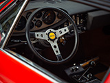 Three Spoke Steering Wheel in 1973 Ferrari Dino