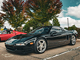 Black Acura NSX at the Lake Forest Then & Now Auto Show