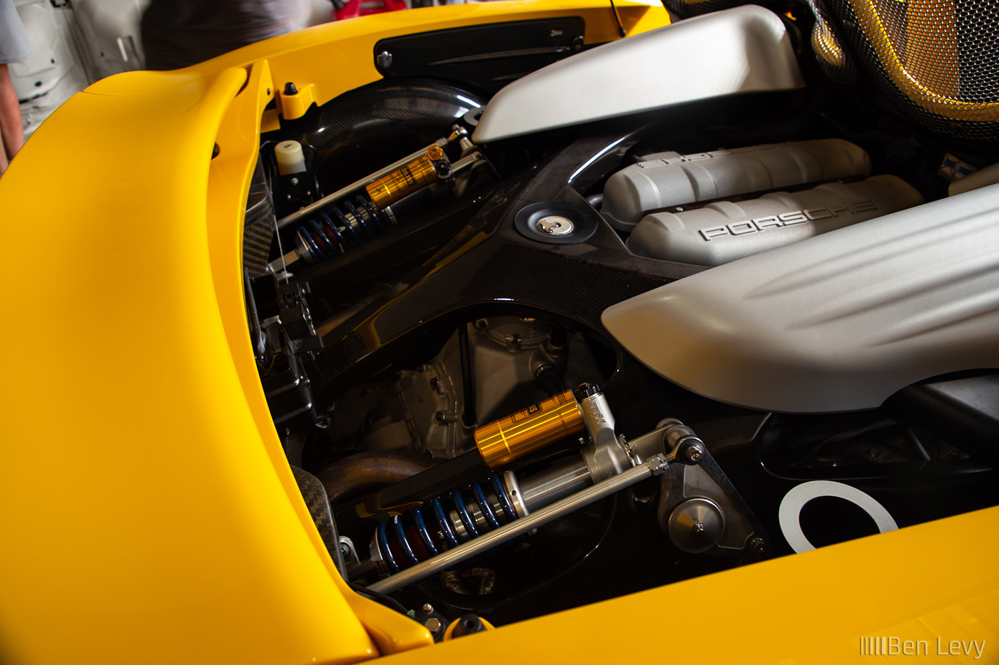 Ohlins TTX Suspension in Yellow Carrera GT