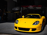 Yellow Porsche Carrera GT in Private Garage