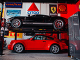 Ford GT stored above Porsche 911